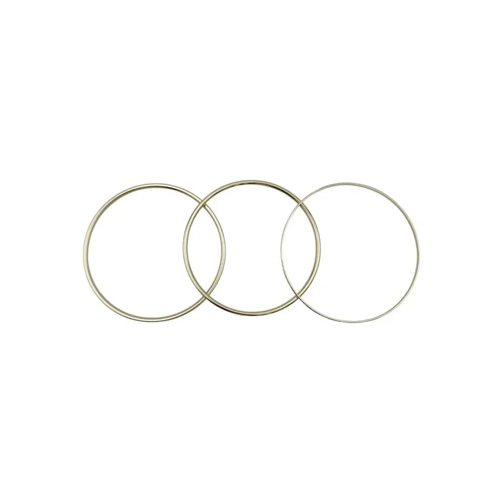 L GEORGE Designs Gold Plated Bangle Bracelet Bunch Set of 3
